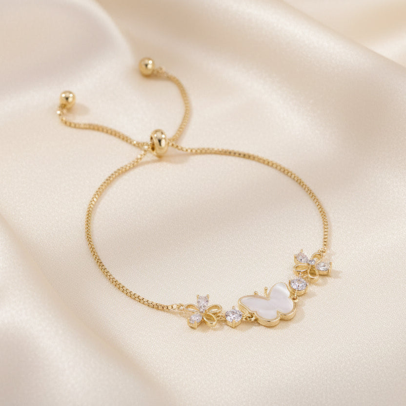 The "Etherea" Butterfly Bloom Bracelet