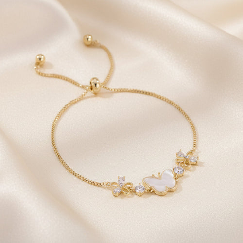 The "Etherea" Butterfly Bloom Bracelet
