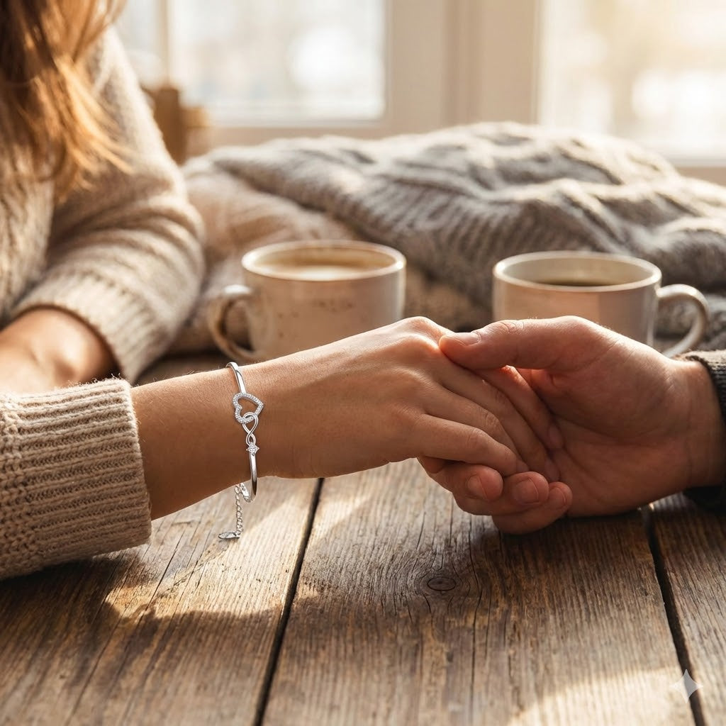 The "Eternal Embrace" Infinity Heart Bracelet